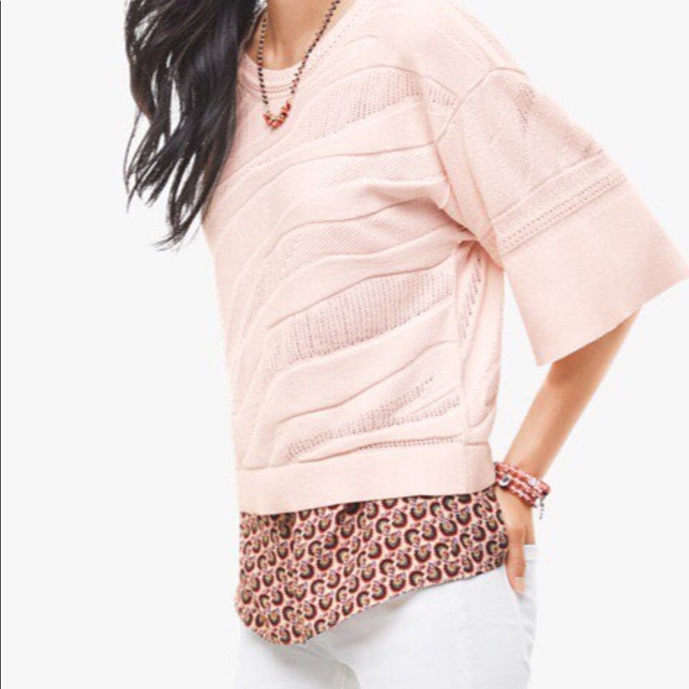 Pink Shy Pullover from Cabi